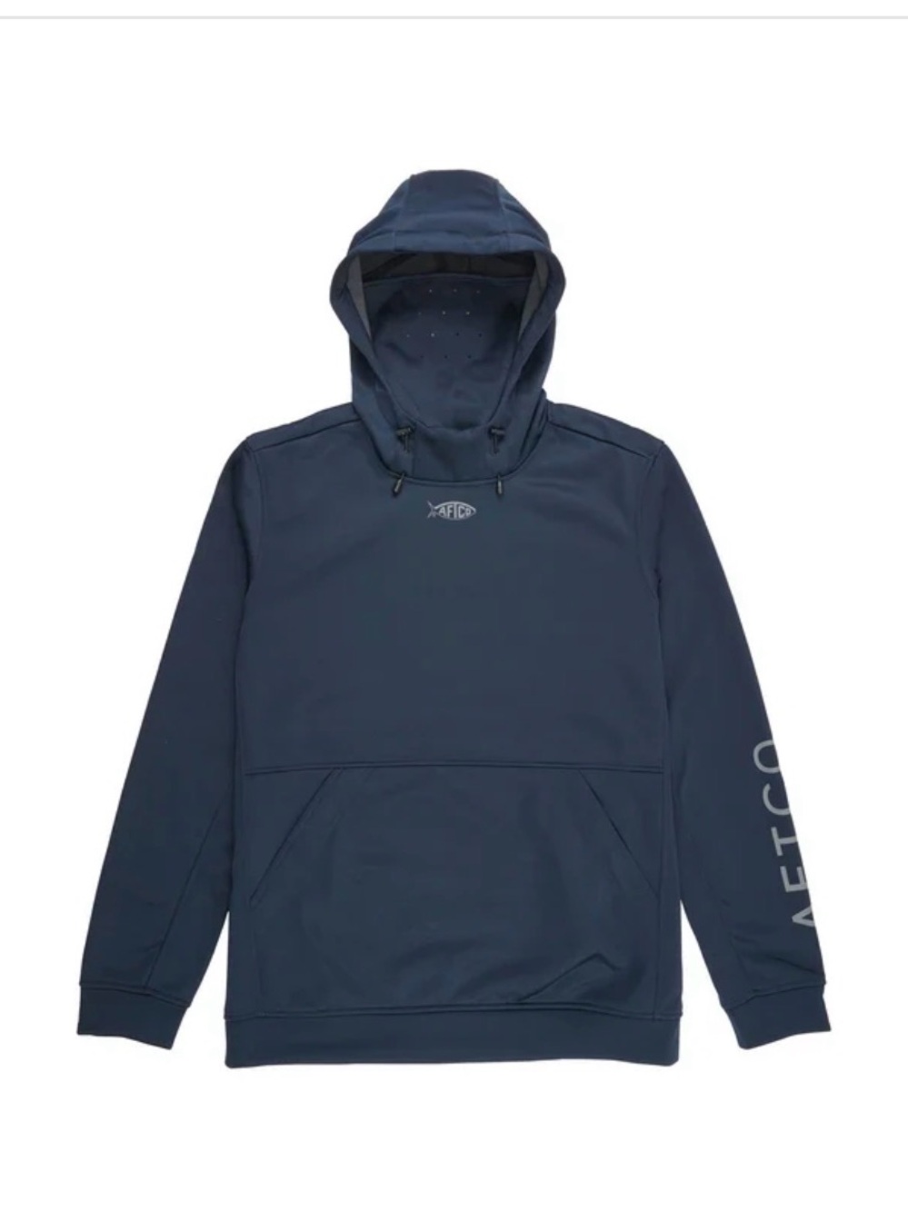 AFTCO Navy Hooded Pullover Sweatshirt